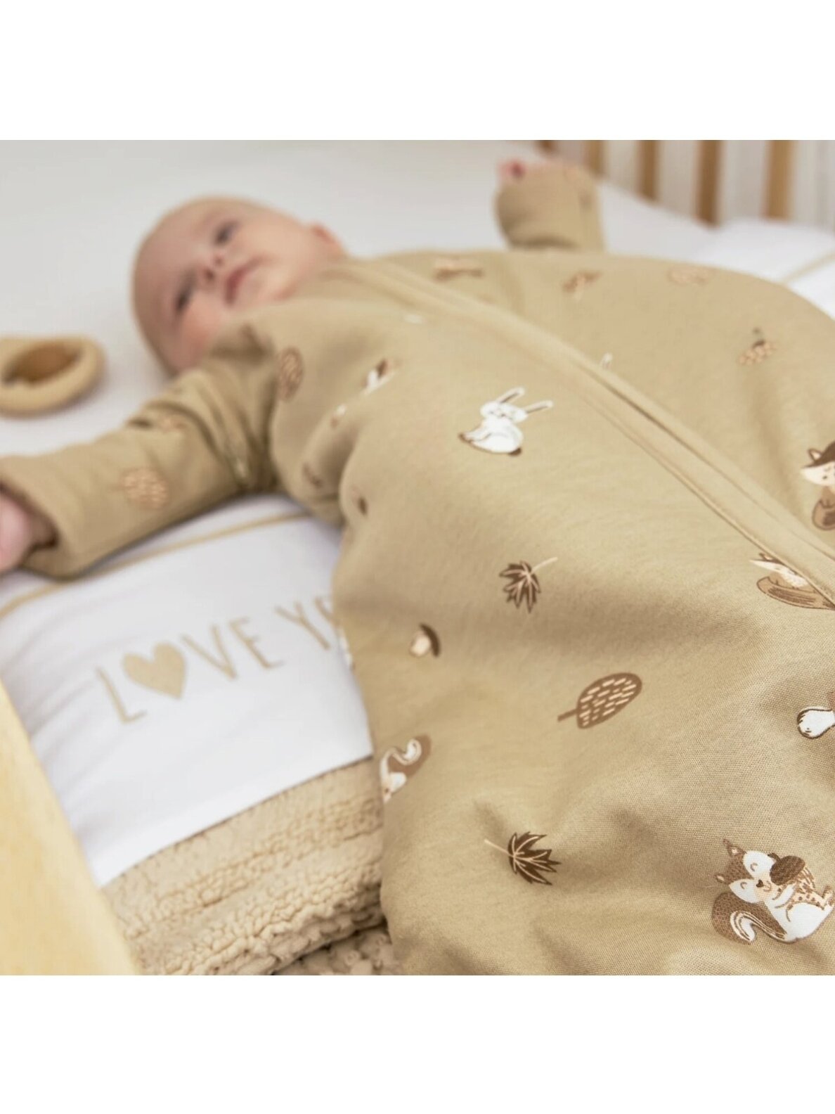 4-season sleeping bag, TOG 0.5–3.0, Meyco (Forest Animals Sand) 3