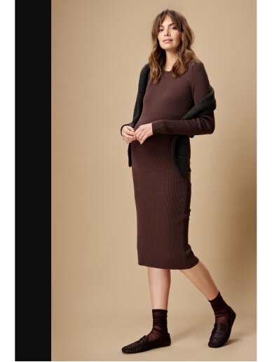 Fitted knit dress, Noppies (Chocolate) 1 Fitted knit dress, Noppies (Chocolate) 1