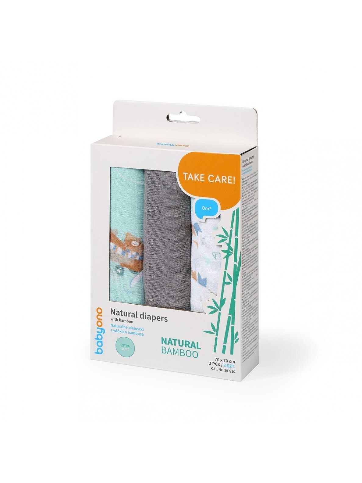 Musliinist linad BabyOno 397/10, 3 tk. 4 Musliinist linad BabyOno 397/10, 3 tk. 4