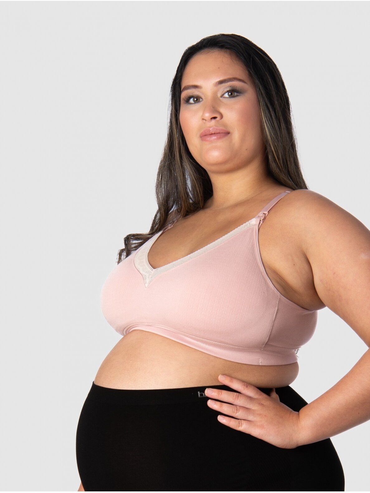Nursing Bra Caress Full Cup, Hotmilk, Black (pink) 6