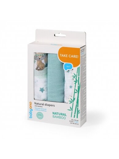 Muslin mähe BabyOno 397/12, 3 tk. 4