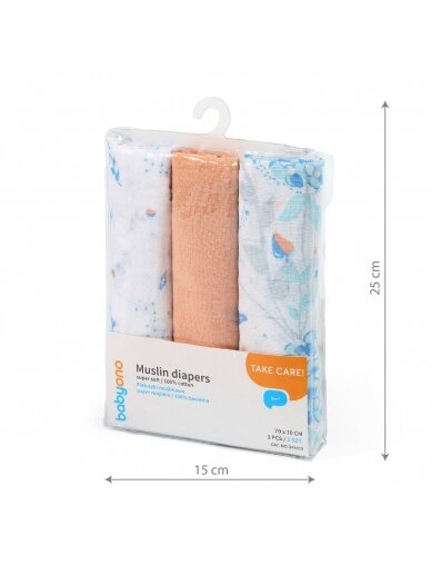 Musliinist mähkmed superpehme 3tk. 348/09 BabyOno 5