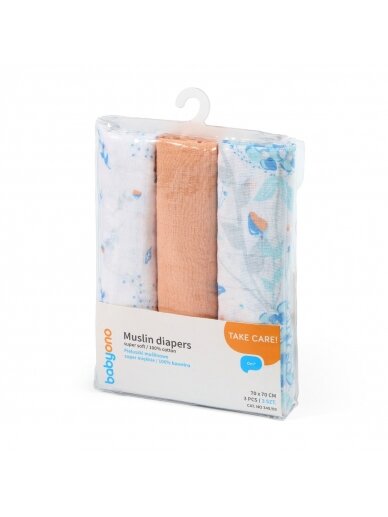 Musliinist mähkmed superpehme 3tk. 348/09 BabyOno