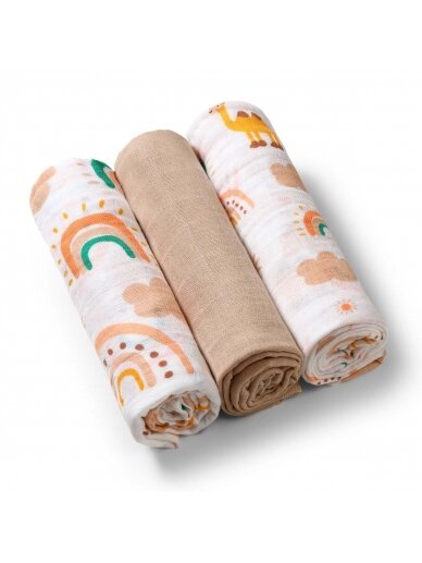 Musliinmähkmed BabyOno, 3 tk 3 tk. 348/08 1