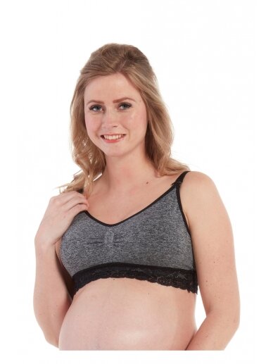 Nursing bra by MB (black, grey) Nursing bra by MB (black, grey)
