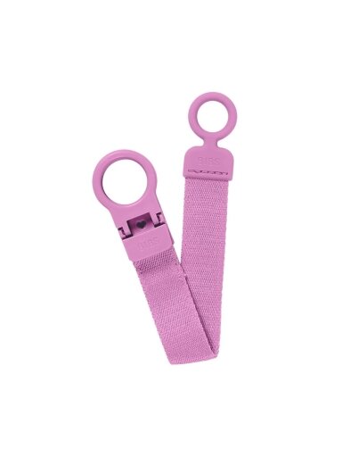 BIBS Liberty pacifier holder Bubblegum