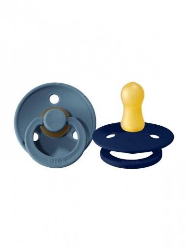 BIBS Colour Round Pacifier - 2 pcs. (Deep Space) 6+months  1