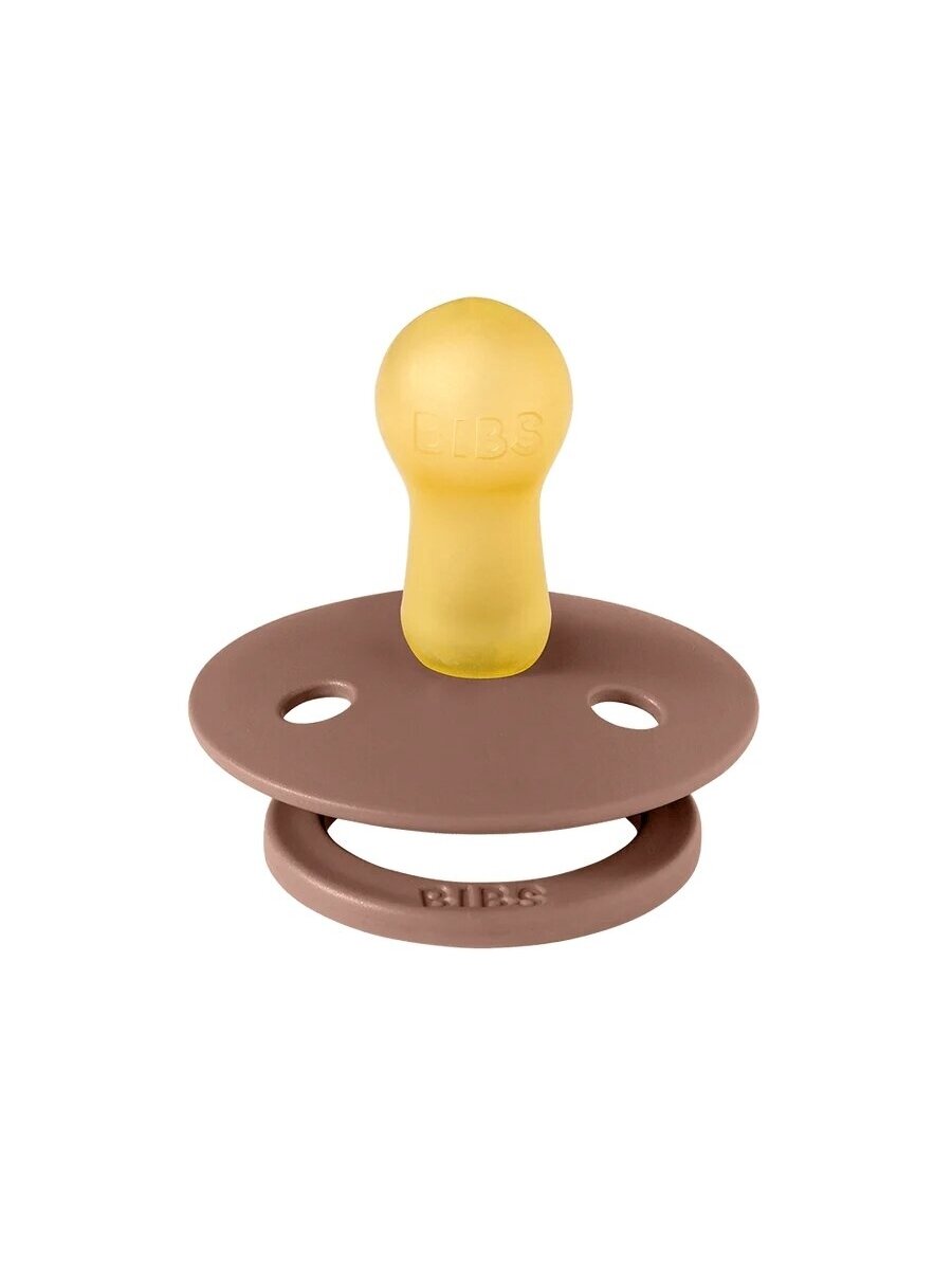 BIBS Colour Round Pacifier - 2 pcs. (Woodchuck/Blush) 6+months 1