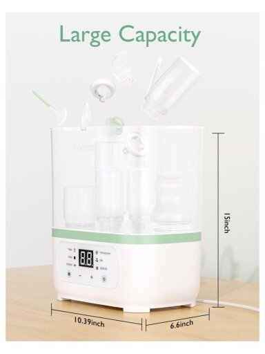 MOMCOZY 8-ühes elektriline aurusterilisaator beebipudelitele