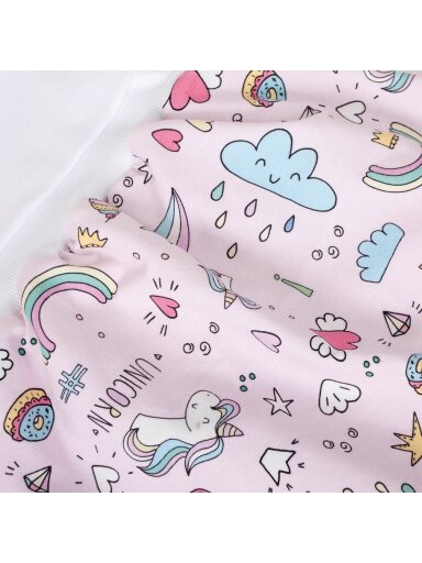 Beebi magamiskott CebaBaby Unicorn, roosa, 0+ kuud