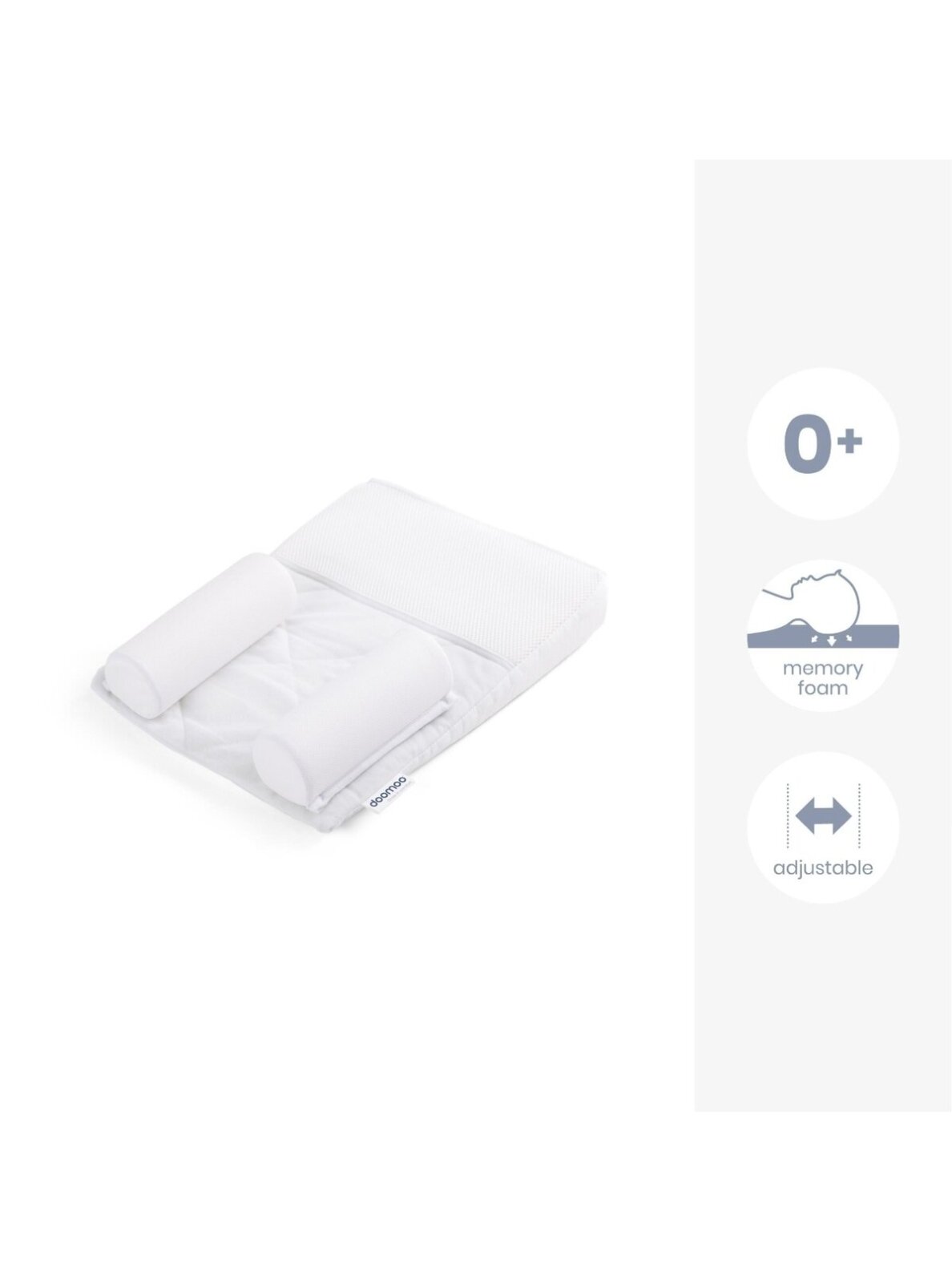 Supreme Sleep Small back positioner 30 cm, Doomoo (White) 2