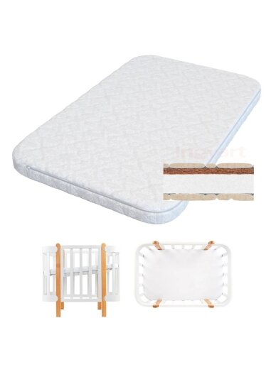 Coconut Mattress for NIKA Crib, 60x95x7 cm