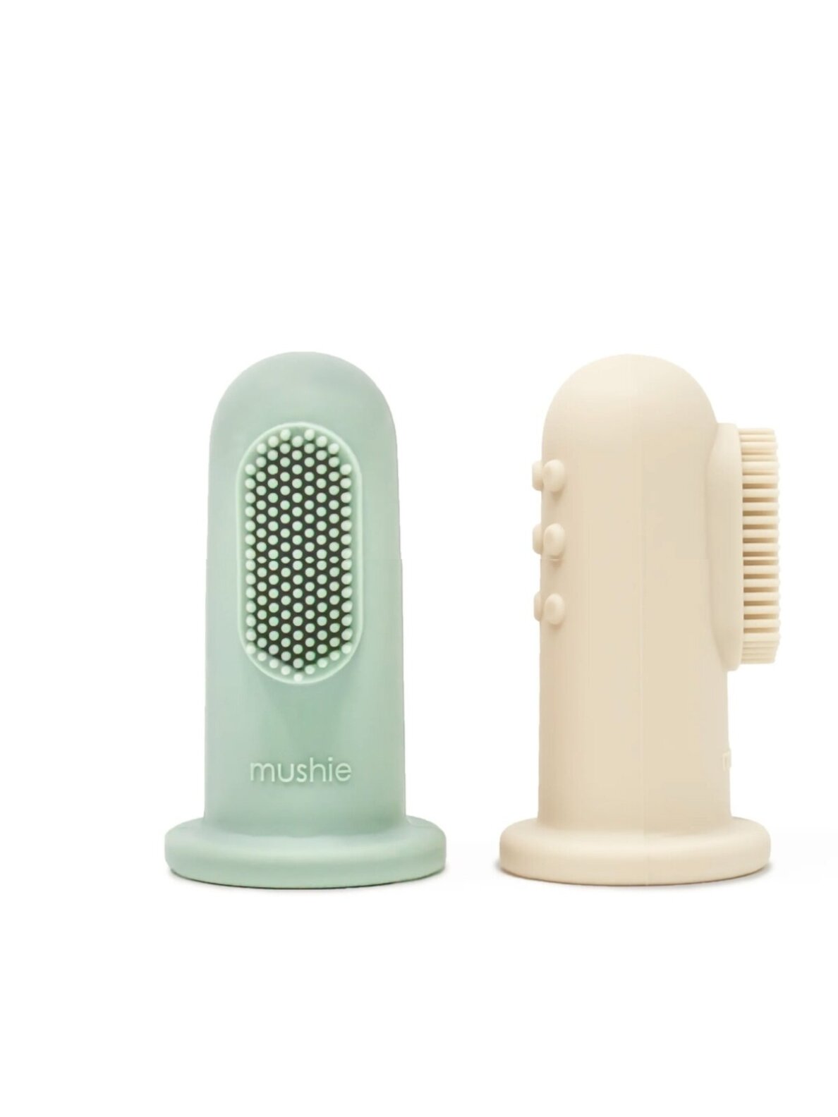 Mushie sõrmehambaharjad, 2 tk, Shifting Sand / Cambridge Blue