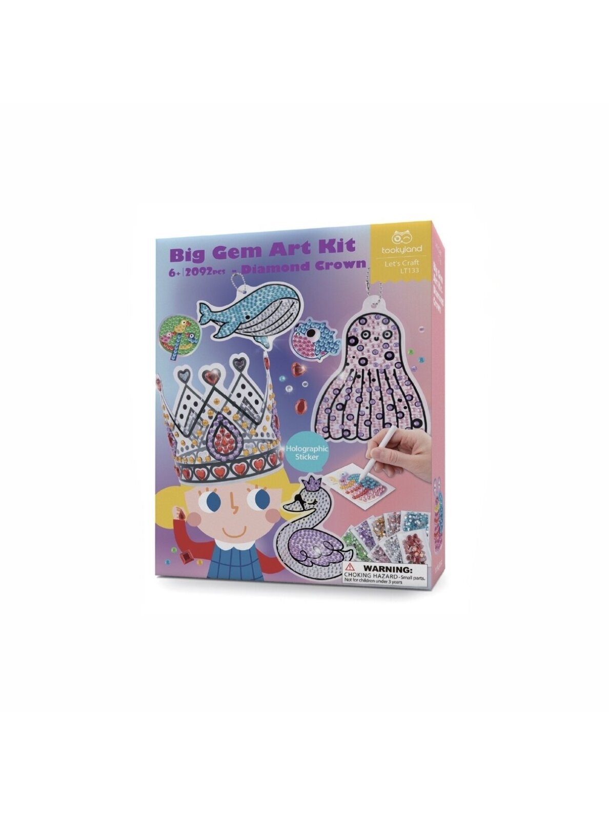 Big Gem Art Kit Diamond Crown, Tookyland Big Gem Art Kit Diamond Crown, Tookyland