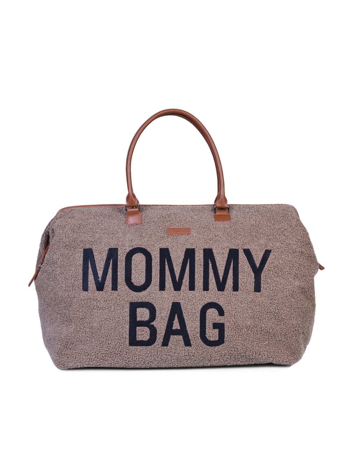 Childhome Mommy Bag Signature mähkmekott, helepruun, teddy-kangast