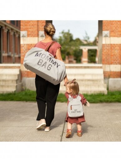 Childhome Mommy Bag beebitarvete kott, canvas, hall 6