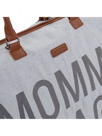 Childhome Mommy Bag beebitarvete kott, canvas, hall 4 Childhome Mommy Bag beebitarvete kott, canvas, hall 4