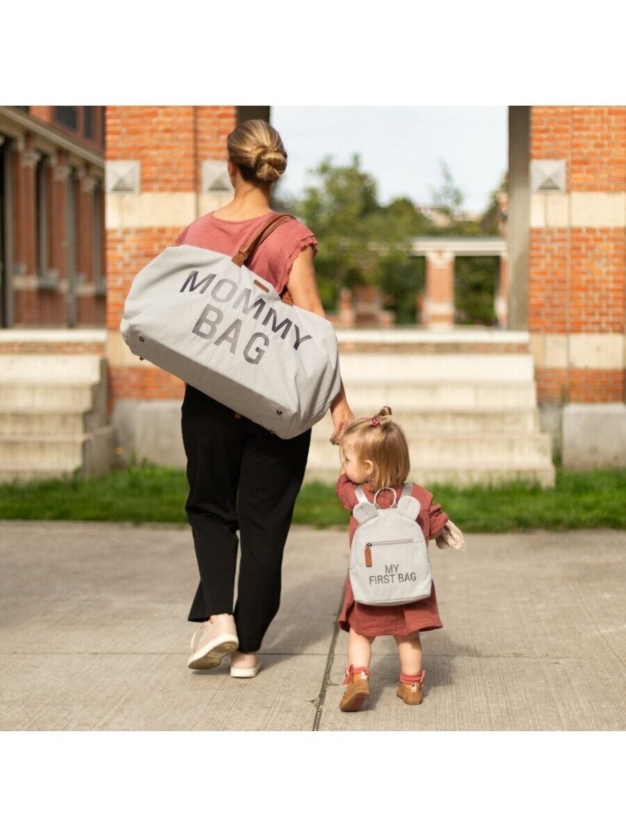 Childhome Mommy Bag beebitarvete kott, canvas, hall 6