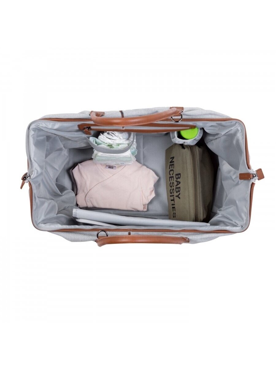 Childhome Mommy Bag beebitarvete kott, canvas, hall 3 Childhome Mommy Bag beebitarvete kott, canvas, hall 3