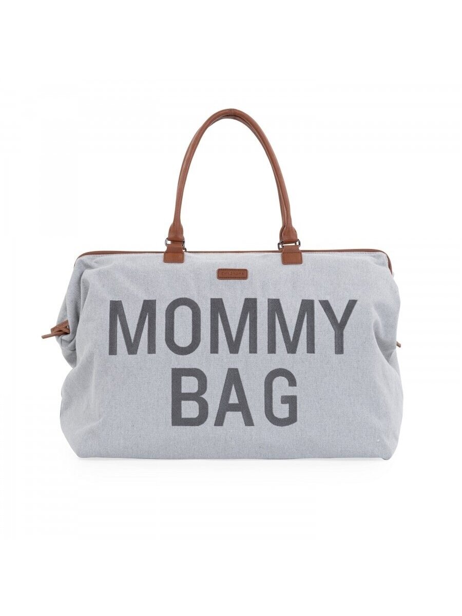 Childhome Mommy Bag beebitarvete kott, canvas, hall Childhome Mommy Bag beebitarvete kott, canvas, hall