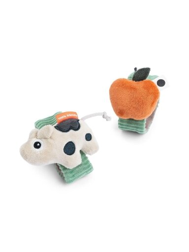 Done by Deer Wrist Rattle 2-pack  Dotti Green 0months+