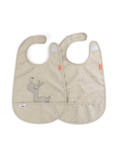Done by Deer bib 2-pack, Deer Friends