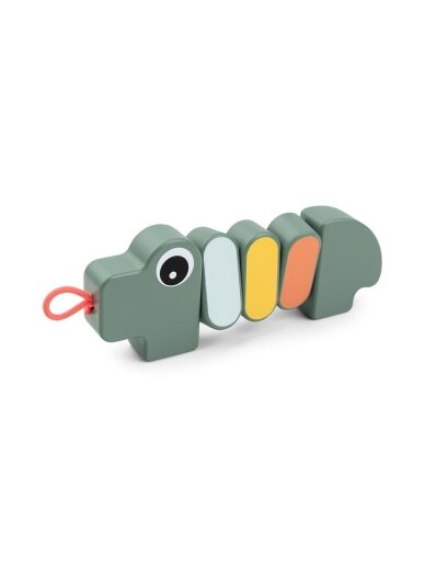Done by Deer wooden toy Twist & Turn Croco Green