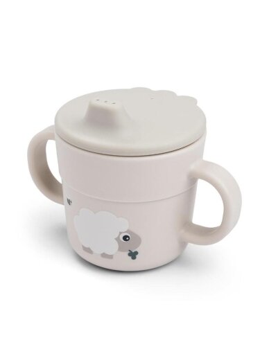 Done by Deer Foodie spout cup, Tiny Farm Sand Done by Deer Foodie spout cup, Tiny Farm Sand