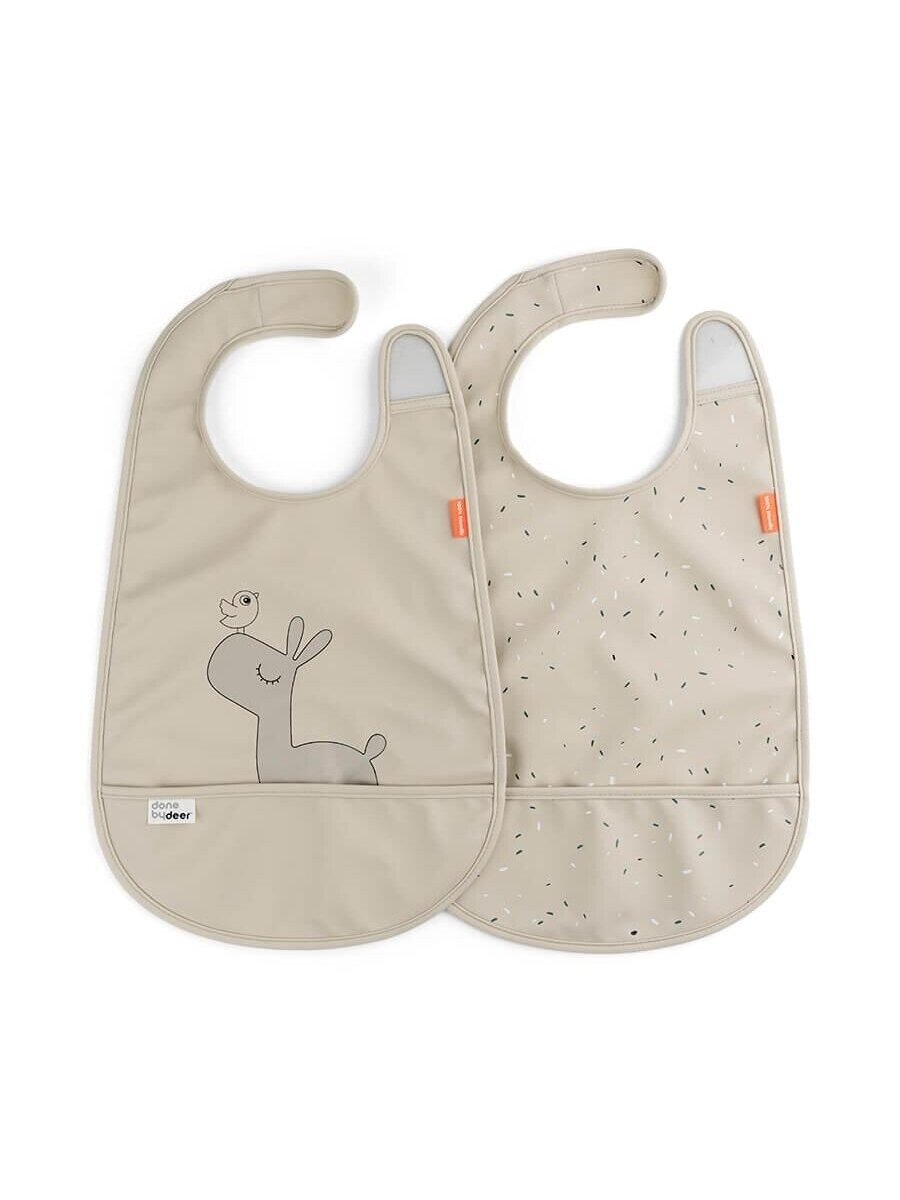 Done by Deer bib 2-pack, Deer Friends