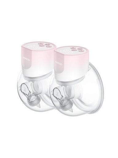 MOMCOZY S12 Pro topeltrinnapump, kandmisvaba, roosa