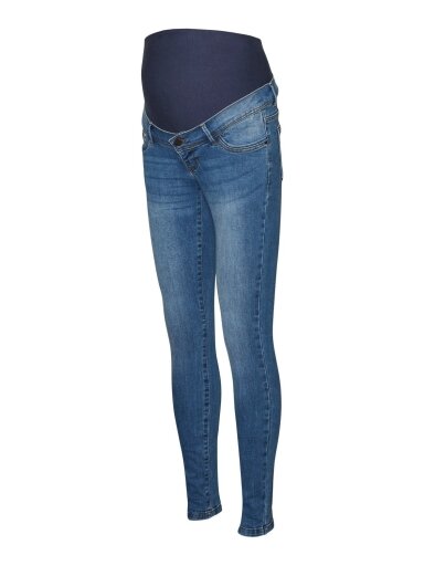 Maternity Jeans, Slim Fit, Medium Blue, Mama;licious