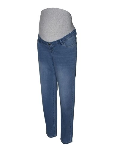 VMMZIA slim grey jeans by Mama;licious Medium blue denim