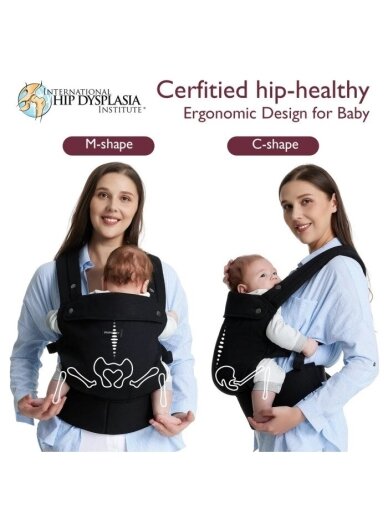 Momcozy ergonoomiline beebi kandmiseade, must 6