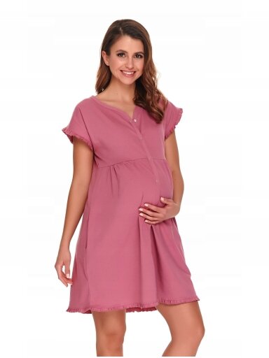 Organic cotton nightdress by DN (pink) Organic cotton nightdress by DN (pink)