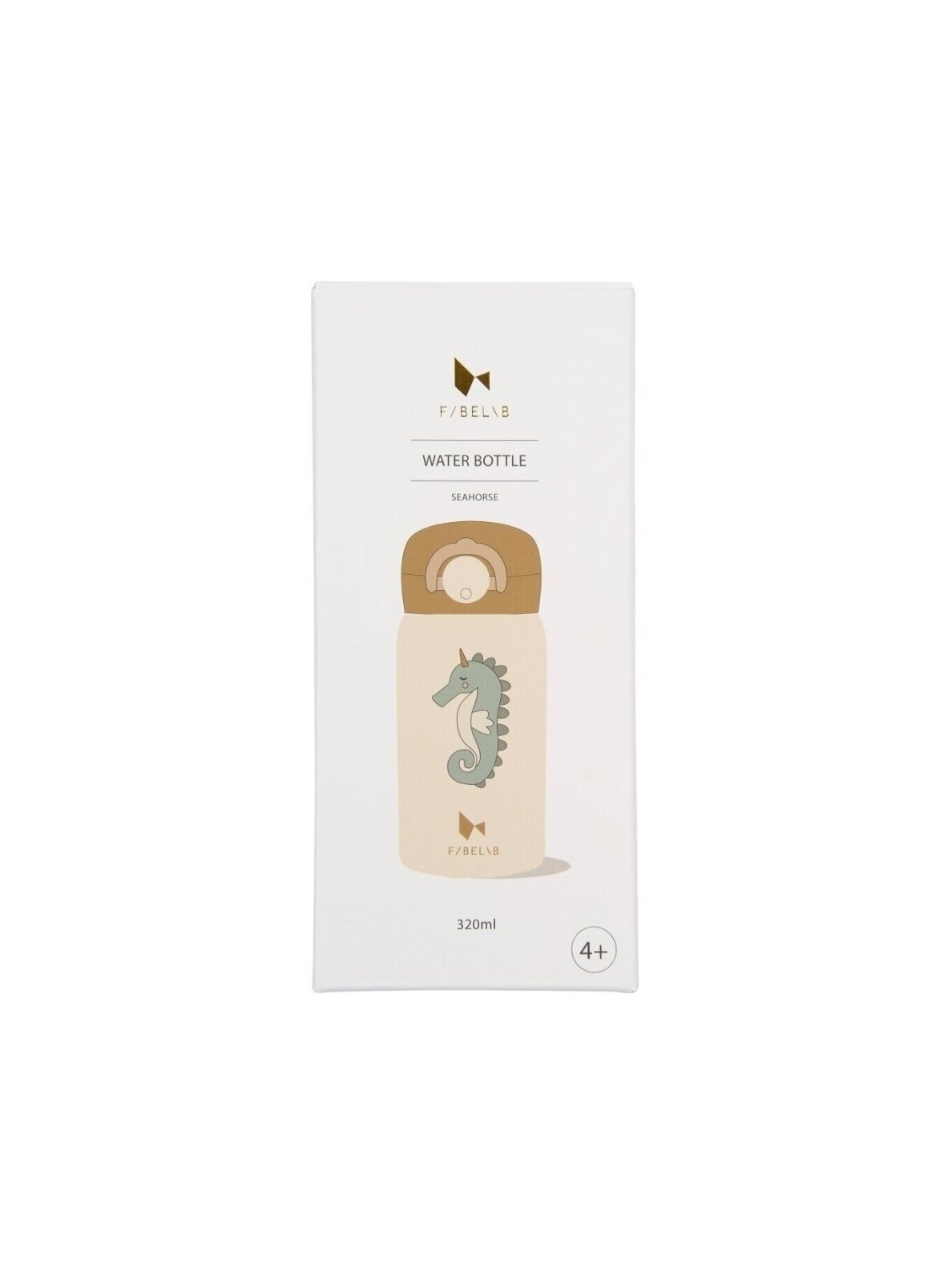 Roostevabast terasest joogipudel merihobuse mustriga, 320 ml 3