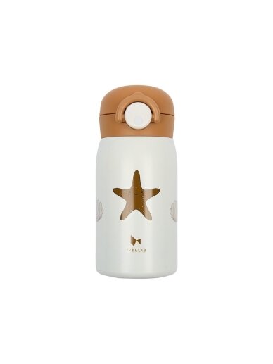 Roostevabast terasest joogipudel meritähe mustriga, 320 ml