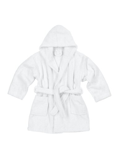 Terry bathrobe for children, Meyco Baby, (white)