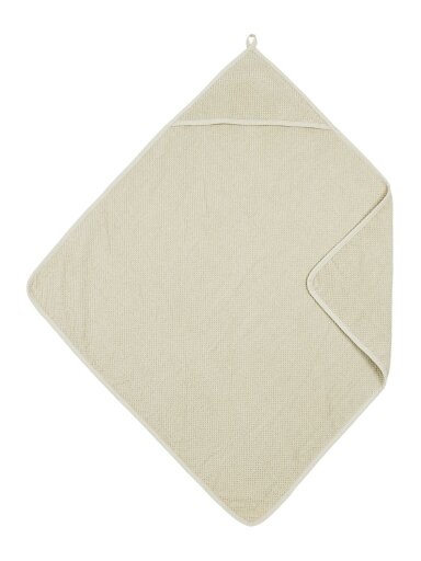 Bathcape basic terry 75x75, by Meyco Baby popcorn soft sand