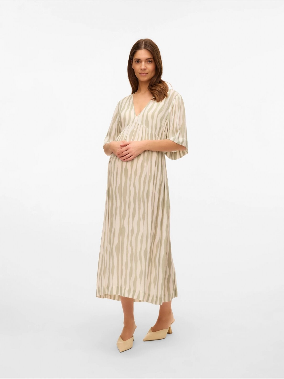 Long viscose dress for pregnant MLPOLLY, Mama;licious 4 Long viscose dress for pregnant MLPOLLY, Mama;licious 4