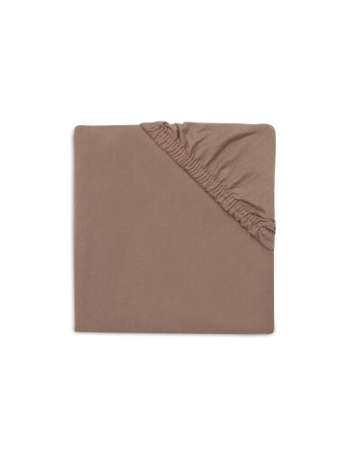 Jollein Fitted Sheet Jersey, 40/50x80/90 cm, Milky Coffee Jollein Fitted Sheet Jersey, 40/50x80/90 cm, Milky Coffee