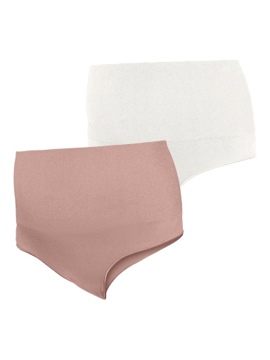 Maternity panties MLHEAL, 2 pcs., Mama;licious  (White/pink)
