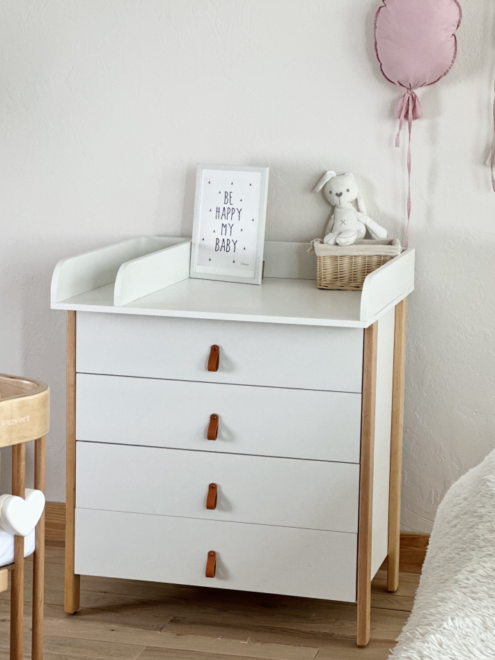 SCANDI Dresser with Changing Table, White/Natural 3 SCANDI Dresser with Changing Table, White/Natural 3