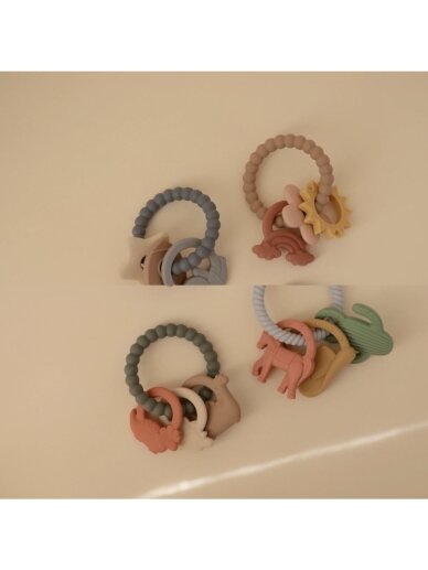Teething Ring, Mushie (Dino) 2 Teething Ring, Mushie (Dino) 2