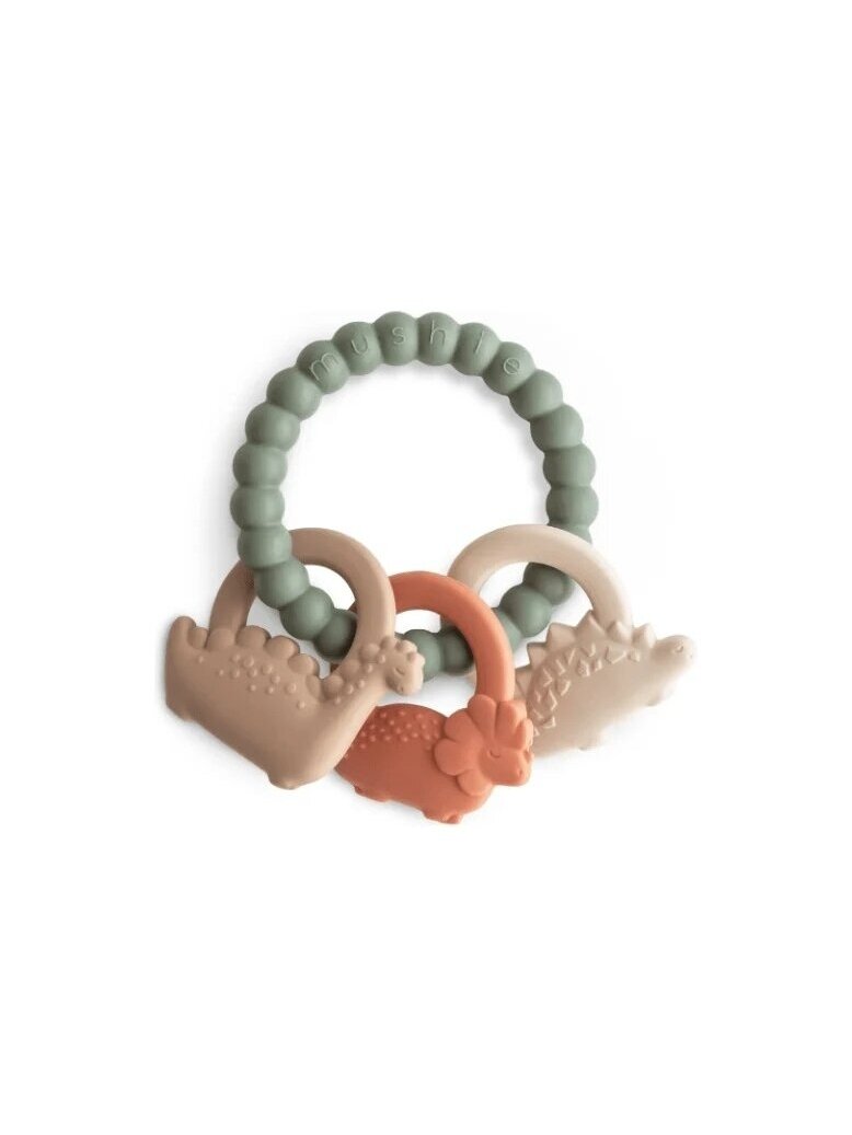 Teething Ring, Mushie (Dino)