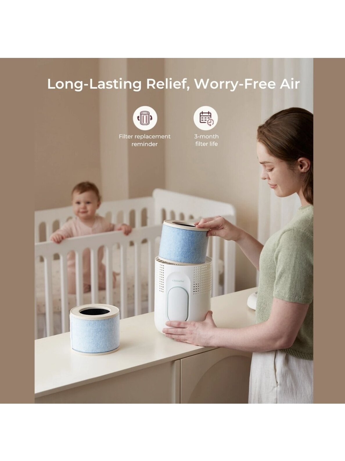 CozyBreath Baby Air Purifier, Momcozy 3