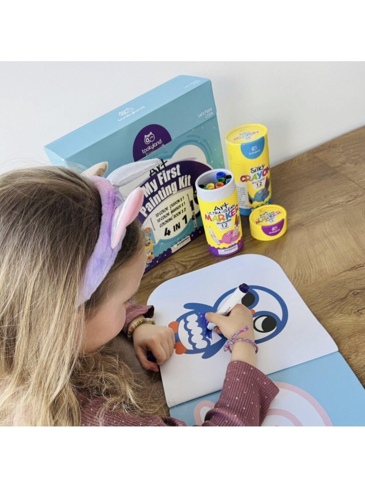 My First Painting Kit 4-in-1 Creative Set, 26 pcs, Tookyland 3 My First Painting Kit 4-in-1 Creative Set, 26 pcs, Tookyland 3