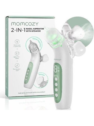 Momcozy 2in1 elektriline nina aspiraator, pihustiga BREEZYCLEAR