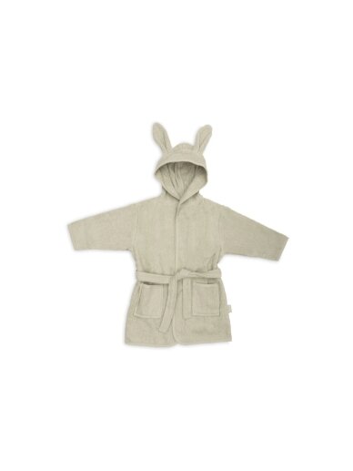 Hooded Bathrobe 1-2 Years, Jollein, (Soft Matcha)