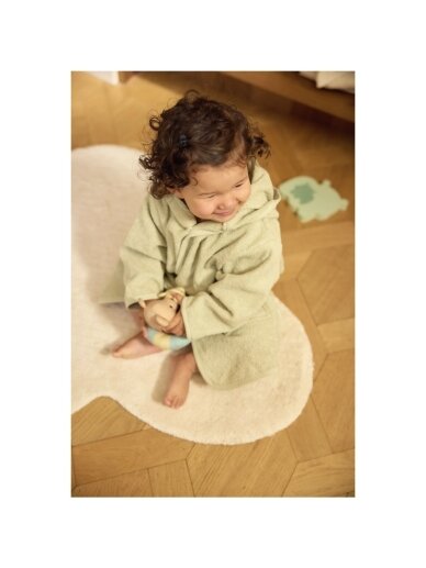 Hooded Bathrobe 1-2 Years, Jollein, (Soft Matcha) 3