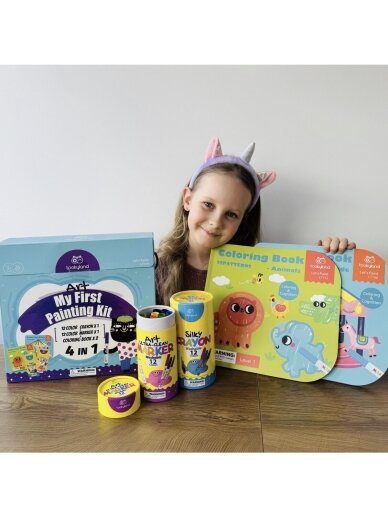 My First Painting Kit 4-in-1 Creative Set, 26 pcs, Tookyland 1